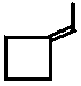 ethylidenecyclobutane skeletal formula isomer of C6H10