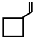 ethenylcyclobutane skeletal formula isomer of C6H10