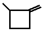 1-methyl-2-methylenecyclobutan skeleletal formula isomer of C6H10