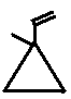 1-ethenyl-1-methylcyclopropane skeletal formula isomer of C6H10