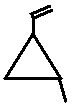 1-ethenyl-2-methylcyclopropane skeletal formula isomer of C6H10