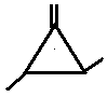 1,2-dimethyl-3-methylenecyclopropane skeletal formula isomer of C6H10