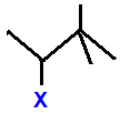 skeletal formula of 2-fluoro-3,3-dimethylbutane, 2-chloro-3,3-dimethylbutane, 2-bromo-3,3-dimethylbutane, 2-iodo-3,3-dimethylbutane 3-fluoro-2,2-dimethylbutane, 3-oro-2,2-dimethylbutane, 3-bromo-2,2-dimethylbutane, 3-iodo-2,2-dimethylbutane isomers of C6H13Cl C6H13Br C6H13I C6H13F