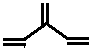 constitutional structural skeletal formula of 3-methylenepenta-1,4-diene 3-methylene-1,4-pentadiene isomer of molecular formula C6H8