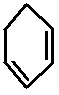 constitutional structural skeletal formula of cyclohexa-1,3-diene 1,3-cyclohexadene isomer of molecular formula C6H8
