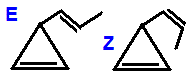 constitutional structural skeletal formula of ? isomer of molecular formula C6H8