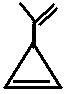 constitutional structural skeletal formula of ? isomer of molecular formula C6H8