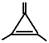 constitutional structural skeletal formula of 1,2-dimethyl-3-methylenecyclopropene isomer of molecular formula C6H8