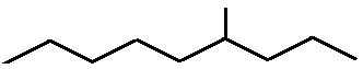 4-methylnonane skeletal formula constitutional structural isomer of molecular formula C10H22 � Dr Phil Brown's chemistry