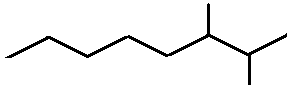 2,3-dimethyloctane skeletal formula constitutional structural isomer of molecular formula C10H22 � Dr Phil Brown's chemistry