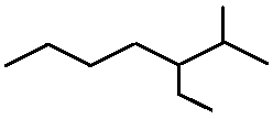 3-ethyl-2-methylheptane skeletal formula constitutional structural isomer of molecular formula C10H22 � Dr Phil Brown's chemistry