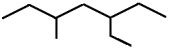 3-ethyl-5-methylheptane skeletal formula constitutional structural isomer of molecular formula C10H22 � Dr Phil Brown's chemistry