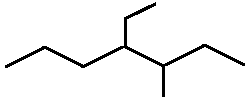 4-ethyl-3-methylheptane skeletal formula constitutional structural isomer of molecular formula C10H22 � Dr Phil Brown's chemistry
