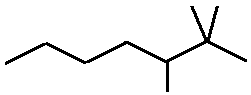 2,2,3-trimethylheptane skeletal formula constitutional structural isomer of molecular formula C10H22 � Dr Phil Brown's chemistry