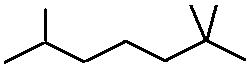 2,2,6-trimethylheptane skeletal formula constitutional structural isomer of molecular formula C10H22 � Dr Phil Brown's chemistry