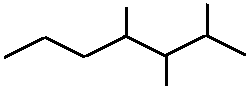 2,3,4-trimethylheptane skeletal formula constitutional structural isomer of molecular formula C10H22 � Dr Phil Brown's chemistry
