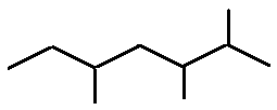 2,3,5-trimethylheptane skeletal formula constitutional structural isomer of molecular formula C10H22 � Dr Phil Brown's chemistry