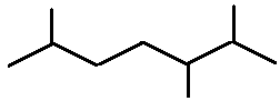 2,3,6-trimethylheptane skeletal formula constitutional structural isomer of molecular formula C10H22 � Dr Phil Brown's chemistry
