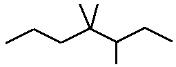 3,4,4-trimethylheptane skeletal formula constitutional structural isomer of molecular formula C10H22 � Dr Phil Brown's chemistry