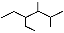 4-ethyl-2,3-dimethylhexane skeletal formula constitutional structural isomer of molecular formula C10H22 � Dr Phil Brown's chemistry