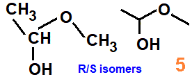 CH3CH(OH)OCH3, 1-methoxyethanol structural formula, skeletal formula, structural isomer of molecular formula C3H8O2, abbreviated formula