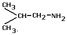 condensed structural formula of 2-methylpropananie, 2-methylpropylamine