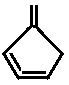 4-methylenecyclopenta-1,2-diene, 4-methylene-1,2-cyclopentadiene skeletal formula constitutional isomer of C6H6