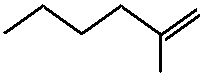 2-methylhex-1-ene 2-methyl-1-hexene structural skeletal formula isomer of C7H14