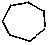 cycloheptane structural skeletal formula isomer of C7H14