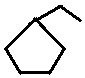 ethylcyclopentane structural skeletal formula isomer of C7H14