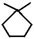 1,1-dimethylcyclopentane structural skeletal formula isomer of C7H14