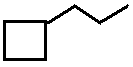 propylcyclobutane structural skeletal formula isomer of C7H14