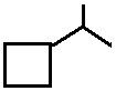 isopropylcyclobutane structural skeletal formula isomer of C7H14