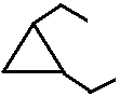 1,2-diethylcyclopropane structural skeletal formula isomer of C7H14