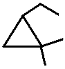 2-ethyl-1,1-dimethylcyclopropane structural skeletal formula isomer of C7H14