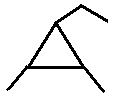 1-ethyl-2,3-dimethylcyclopropane structural skeletal formula isomer of C7H14