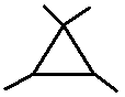 1,1,2,3-tetramethylcyclopropane structural skeletal formula isomer of C7H14