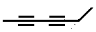 hepta-2,4-diyne or 2,4-heptadiyne skeletal formula isomer of molecular structure formula C7H8