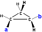 structural formula (E)-1-ethyl-2-methylcyclopropane trans-1-ethyl-2-methylcyclopropane isomer of C6H12