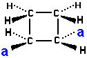 structural formula (E)-1,2-dimethylcyclobutane trans-1,2-dimethylcyclobutane isomer of C6H12