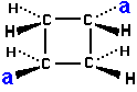 structural formula (E)-1,3-dimethylcyclobutane trans-1,3-dimethylcyclobutane isomer of C6H12