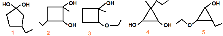ali cyclic constitutional isomers of molecular formula C17H14O2