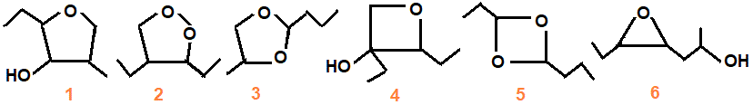 heterocyclic constitutional isomers of molecular formula C17H14O2