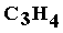 molecular formula C3H4 propadiene