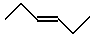 trans-hex-3-ene E-3-hexene skeletal formula E/Z geometric isomers alkenes structure and naming (c) doc b