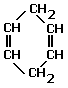 structural formula for cyclohex-1,4-diene C6H8 1,4-cyclohexadiene