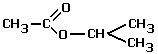 structural formula of 1-methylethyl ethanoate