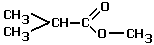 structural formula of methyl 2-methylpropanoate
