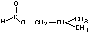 structural formula of 2-methylpropyl methanoate