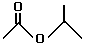 skeletal formula of 1-methylethyl ethanoate